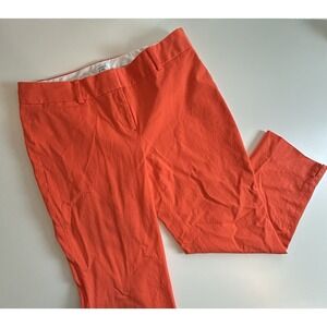 Crown Ivy Women's Orange Crop Chino Pants Size 6 Stretch